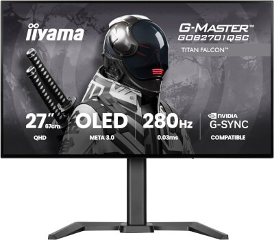 [IIGOB2701QSCB1] Moniteur 27'' OLED Quad HD 0.3ms HP pied réglable