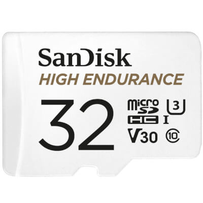 [MICROSDXC32-10] Carte microSDHC SanDisk High Endurance 32 Go