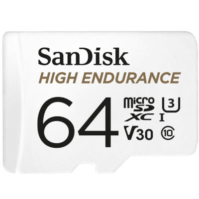 [MICROSDXC64-10] Carte microSDHC SanDisk High Endurance 64 Go