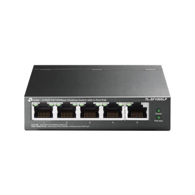 [TL-SF1005LP-V3.40] Switch 5 ports 10/100 dont 4 PoE af (41W)