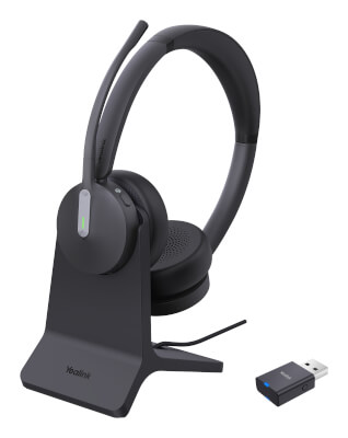 [YL-WH64HDTS] Casque sans fils binaural WH64 UC&Teams + support