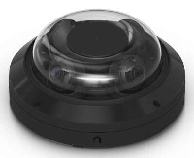 [UB-UVC-AI-MS-4-B] Caméra Sécurité Noire 32MP Multi-Objectifs AI
