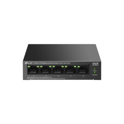 [LS105LP] 5-Port 10/100Mbps Desktop Switch with 4-Port PoE