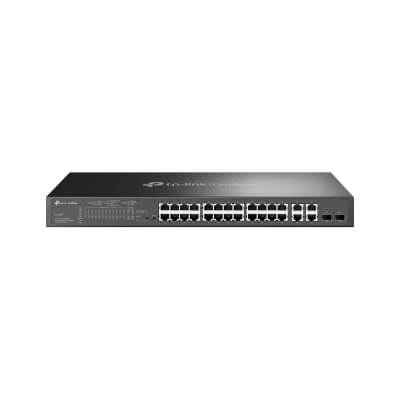 [SL2428P] Omada 24-Port 10/100 + 4-Port Giga Sw with 24 PoE+